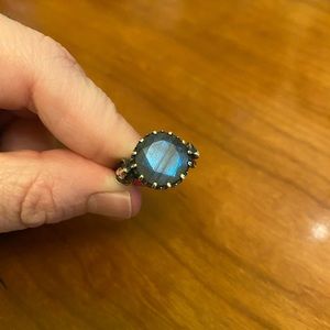 Bloodmilk The Lovers Silver & Labradorite ring